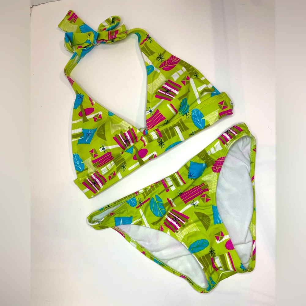 Rampage Swim Bikini in Retro Print